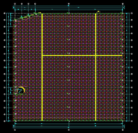 铜川东营金岭化工大王煤棚网架