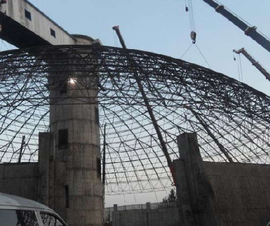 铜川网架分条或分块安装法