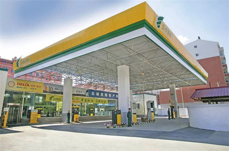 铜川加气站钢结构网架案例7